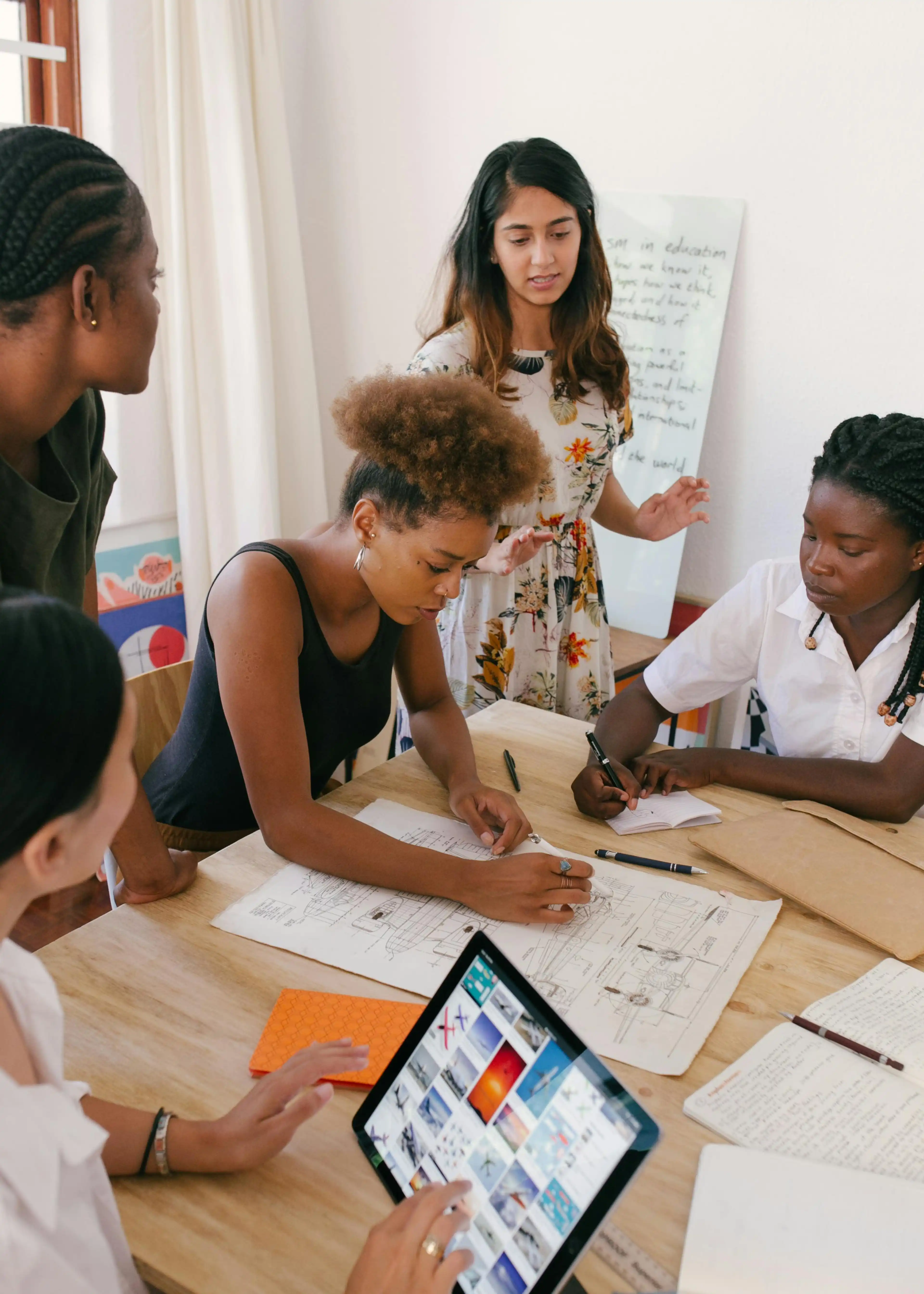 High school students in the Bay Area participating in an internship program