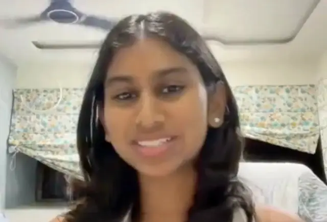 Manasvi A. Student video screenshot Image