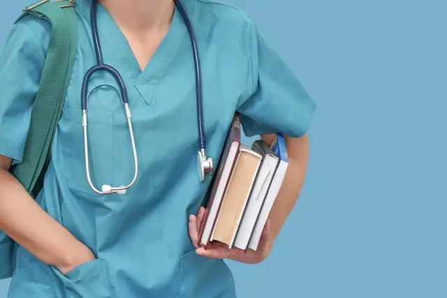 Young female medical student