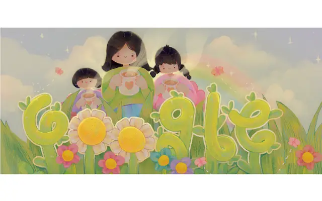 Doodle for Google Flower girls