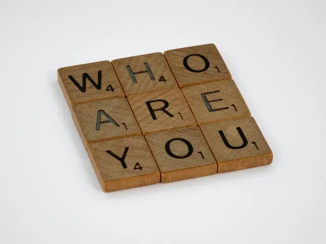 Scrabble tiles "Who Are You"