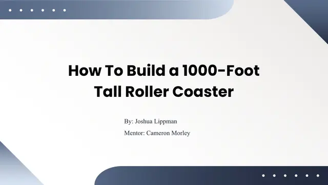 How To Build a 1000-Foot Tall Roller Coaster