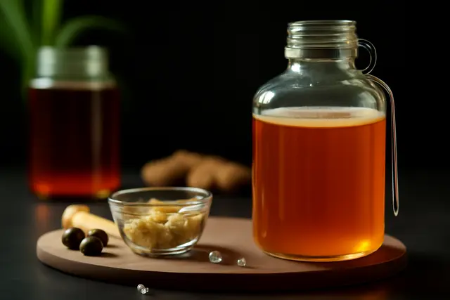 How do different sucrose concentrations affect the dry mass of bacterial cellulose (SCOBY biofilm) in de novo kombucha fermentation in black tea over 10 days?