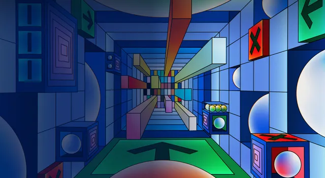 Illustration of artificial intelligence (AI) that depicts how AI microchips are designed, by artist Champ Panupong Techawongthawon